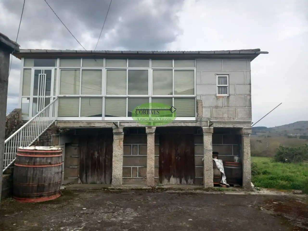 Vista exterior de Casa o chalet en venta en Taboadela con Jardín privado