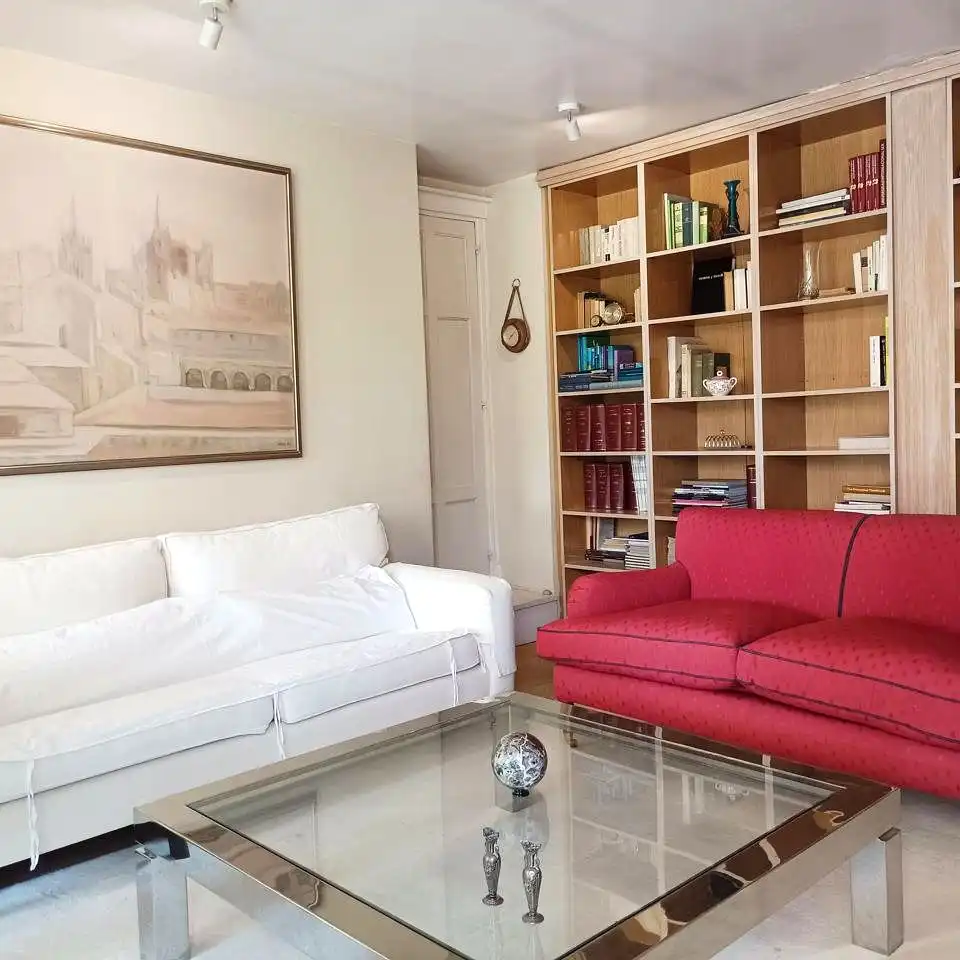 Living room of Flat for rent in Madrid  with Air Conditioner, Heating and Terrace