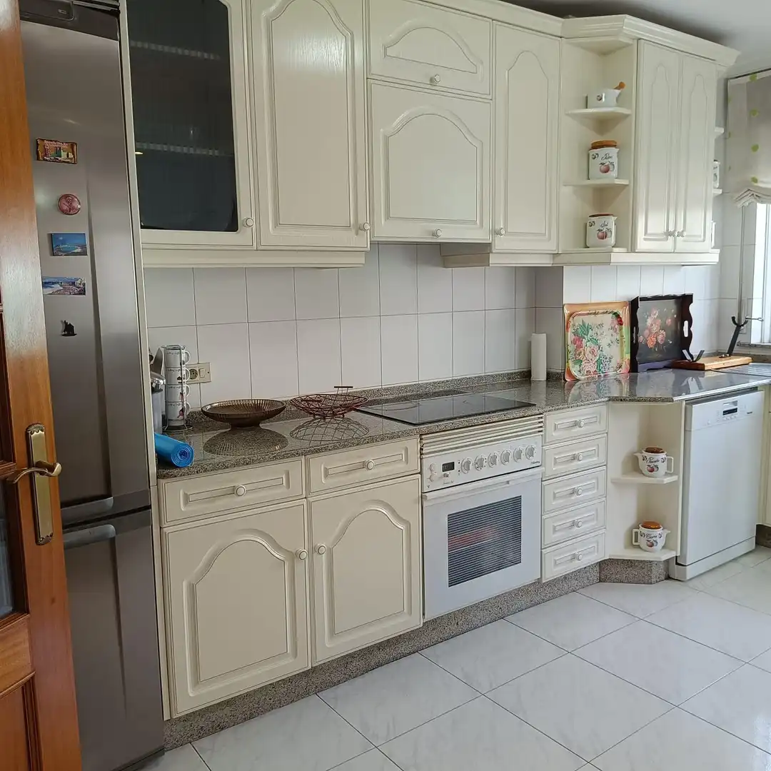 Kitchen of Flat for rent in Lugo  with Heating, Furnished and Balcony
