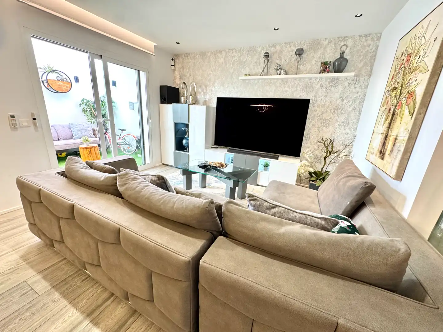 Sala de estar de Casa adosada en venta en Arrecife con Aire acondicionado, Terraza y Amueblado