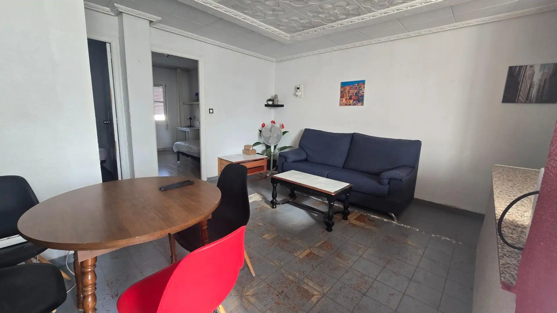 Living room of Flat for rent in Elche / Elx  with Terrace, Furnished and Balcony