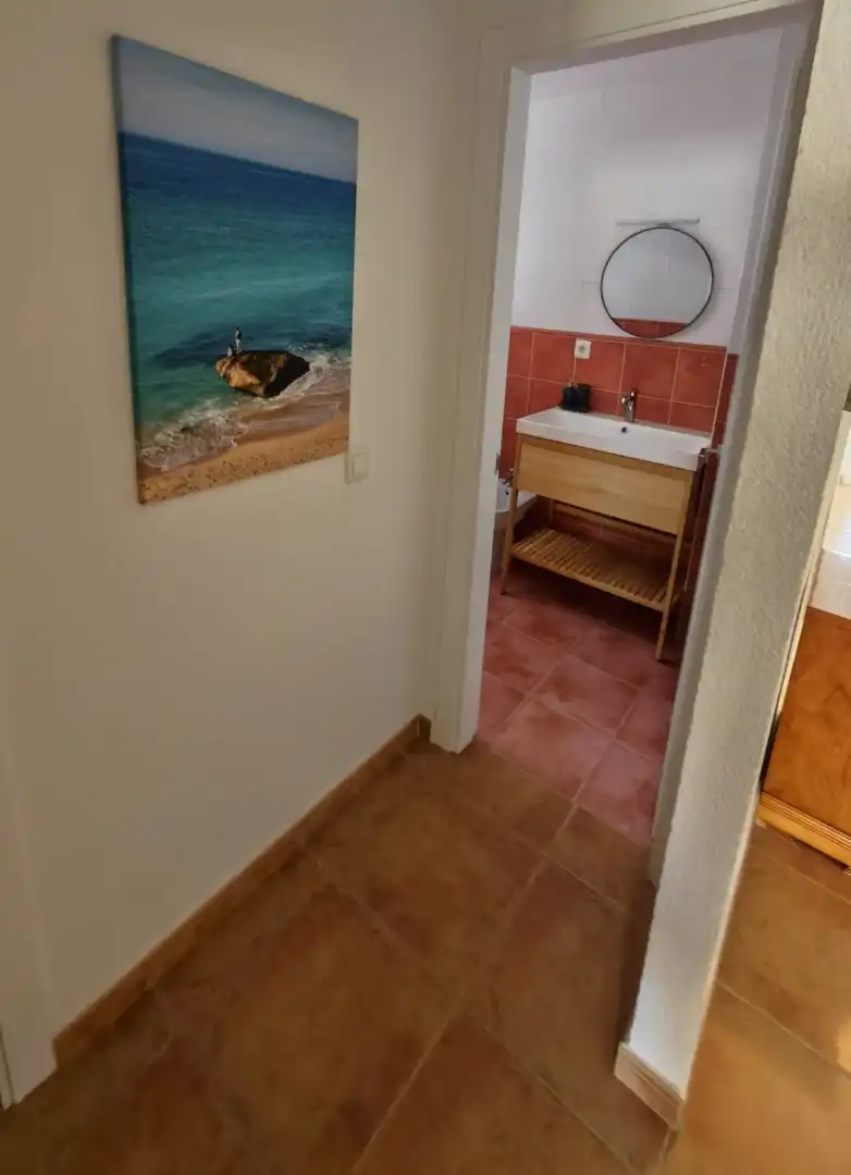 Badezimmer von Dachboden zur Miete in Zahara de los Atunes mit Klimaanlage, Terrasse und Möbliert