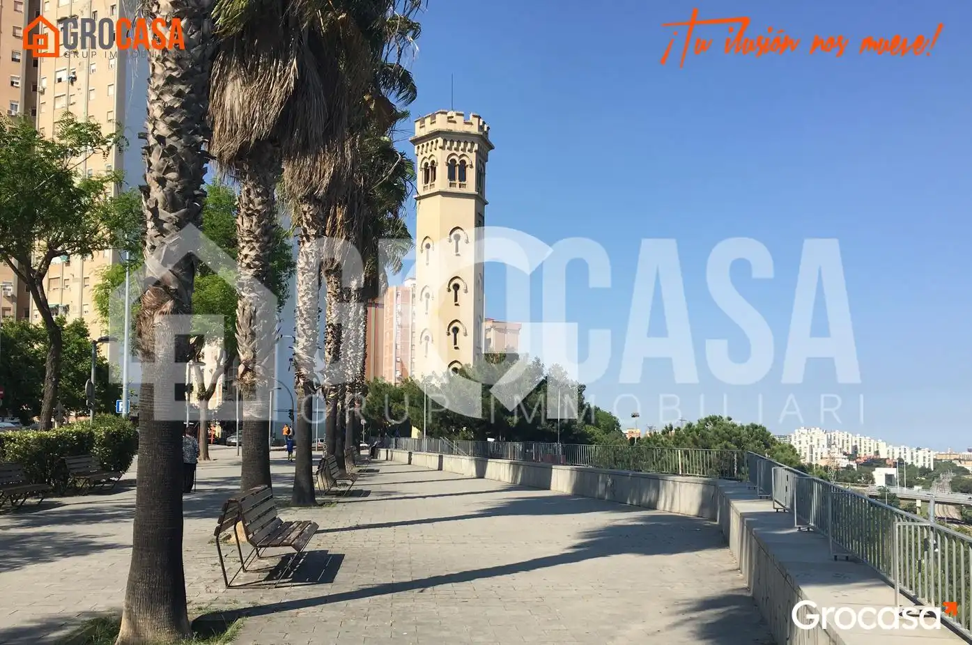 Vista exterior de Piso en venta en Cornellà de Llobregat con Aire acondicionado, Amueblado y Horno