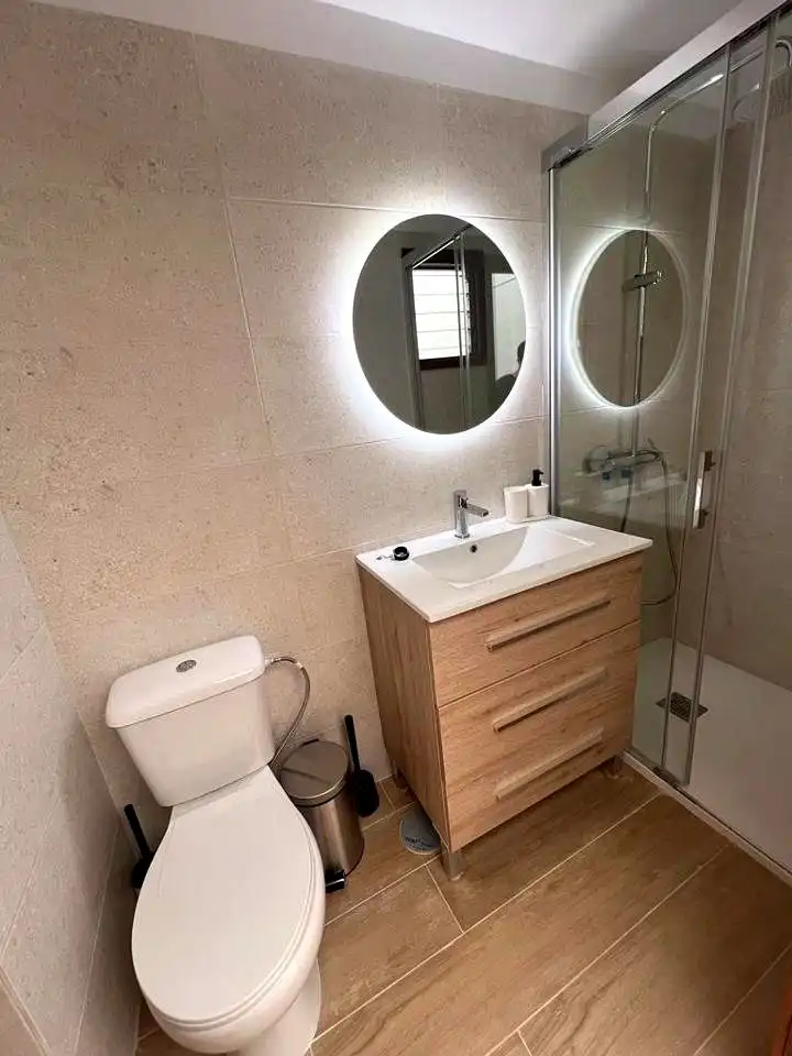 Badezimmer von Wohnung zur untervermieten in San Cristóbal de la Laguna mit Möbliert und Balkon