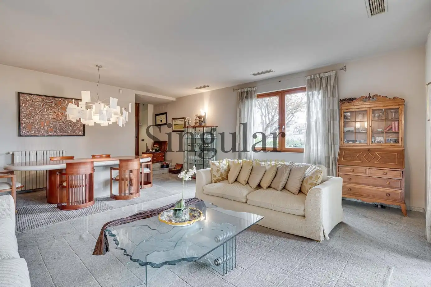 Sala d'estar de Casa o xalet en venda en Esplugues de Llobregat amb Calefacció, Piscina i Jacuzzi