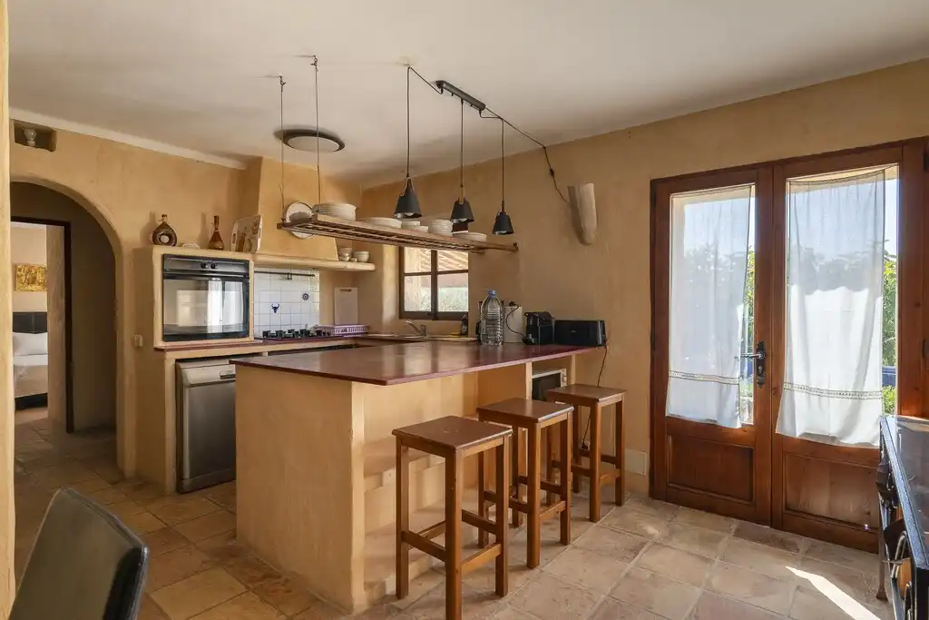 Cuina de Finca rústica en venda en Pollença amb Aire condicionat, Calefacció i Jardí privat