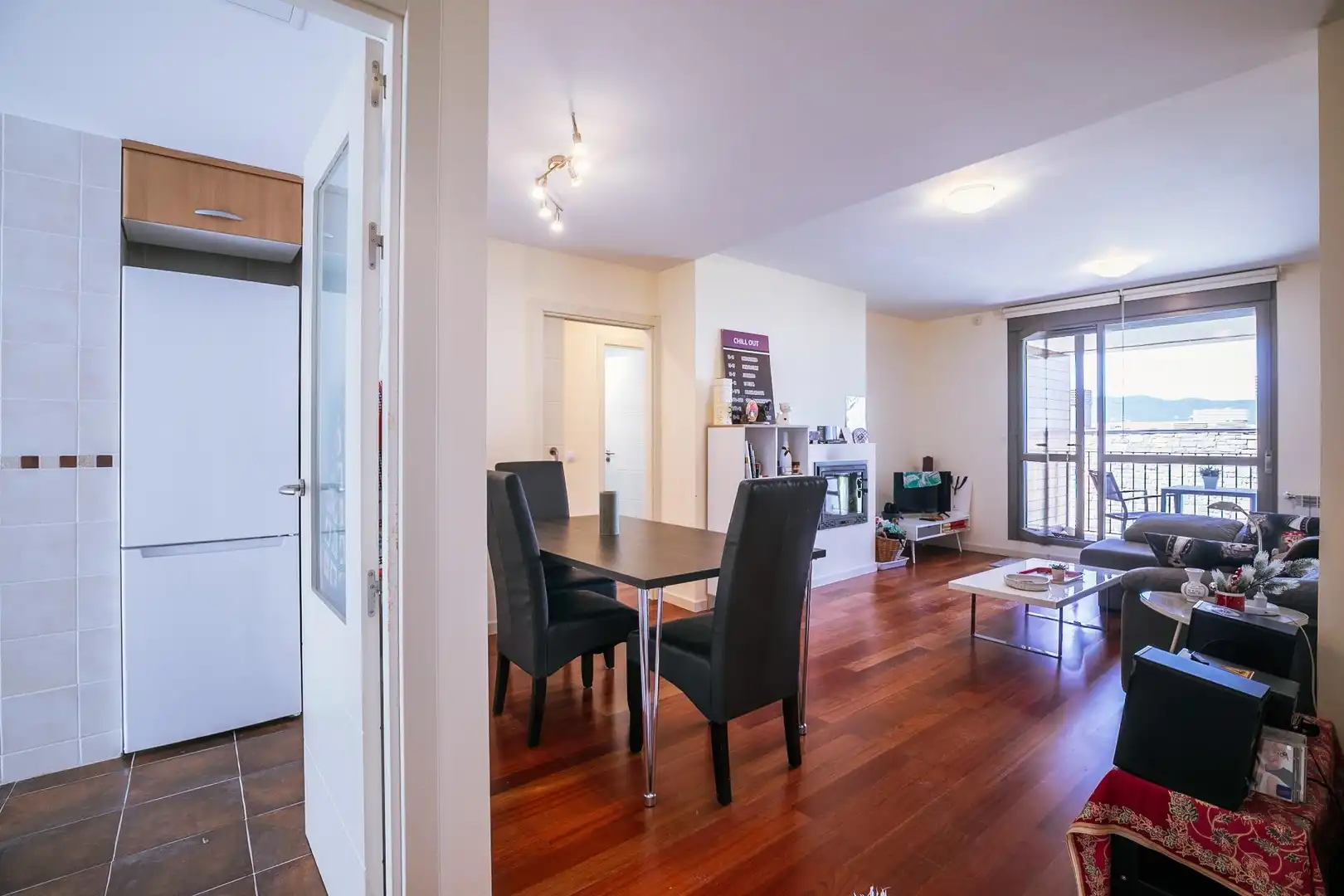 Sala de estar de Piso en venta en Sabiñánigo con Calefacción, Jardín privado y Terraza