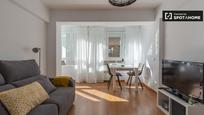 Living room of Flat to rent in  Madrid Capital  with Air Conditioner, Heating and Furnished