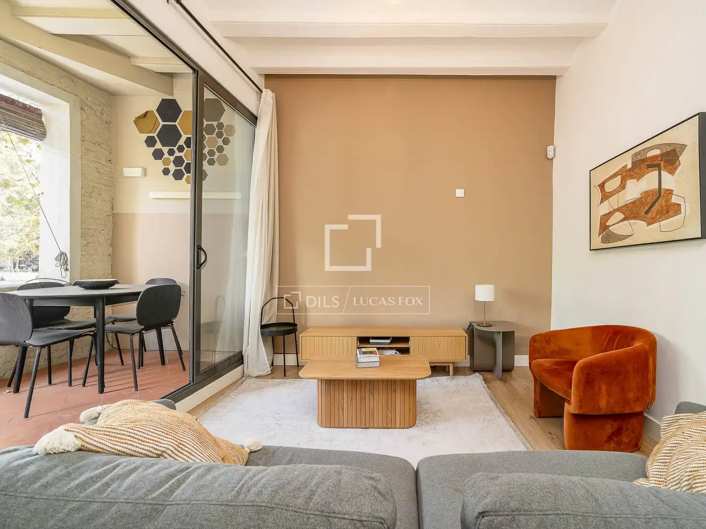 Sala de estar de Piso en venta en Barcelona con Aire acondicionado, Calefacción y Terraza