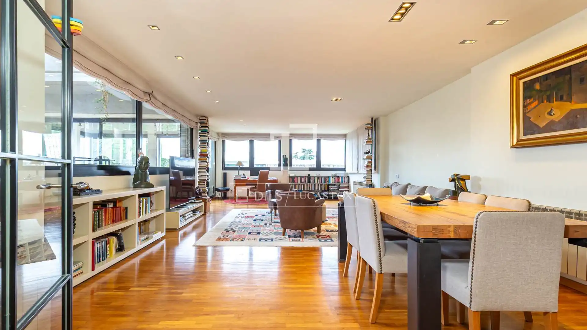 Living room of Flat for sale in Esplugues de Llobregat  with Air Conditioner, Heating and Private garden