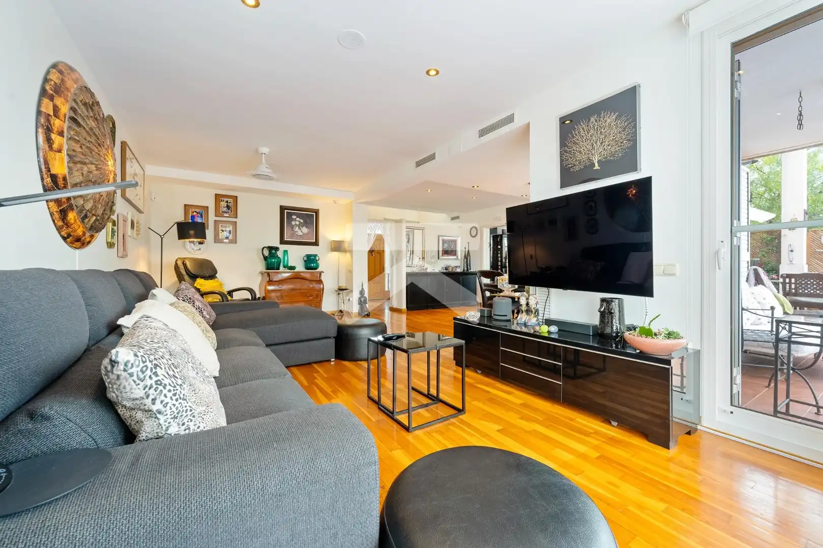 Sala de estar de Casa o chalet en venta en Amposta con Aire acondicionado, Calefacción y Parquet
