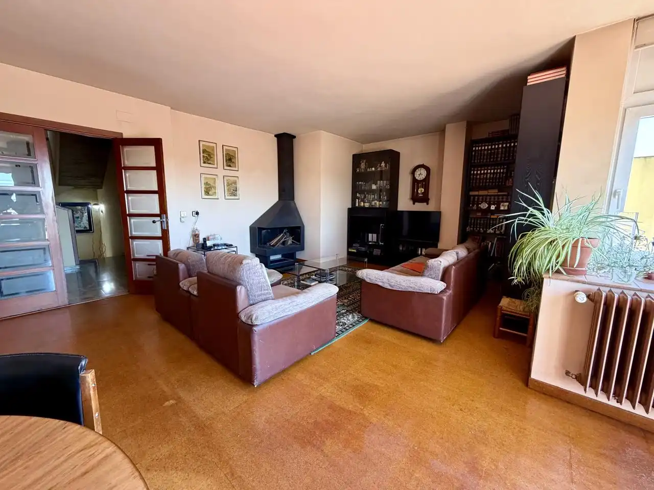 Sala d'estar de Dúplex de lloguer en Girona amb Aire condicionat, Calefacció i Terrassa