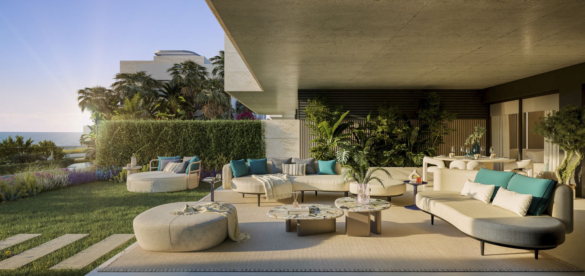 Terrace of House or chalet for sale in Manilva  with Air Conditioner, Private garden and Terrace