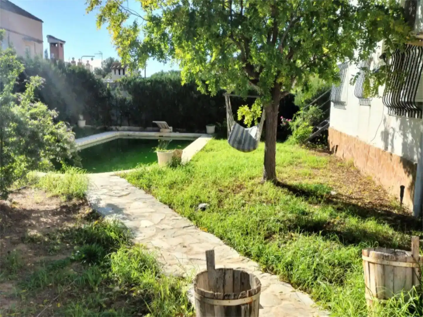 Garden of Flat for sale in L'Eliana  with Air Conditioner, Private garden and Parquet flooring