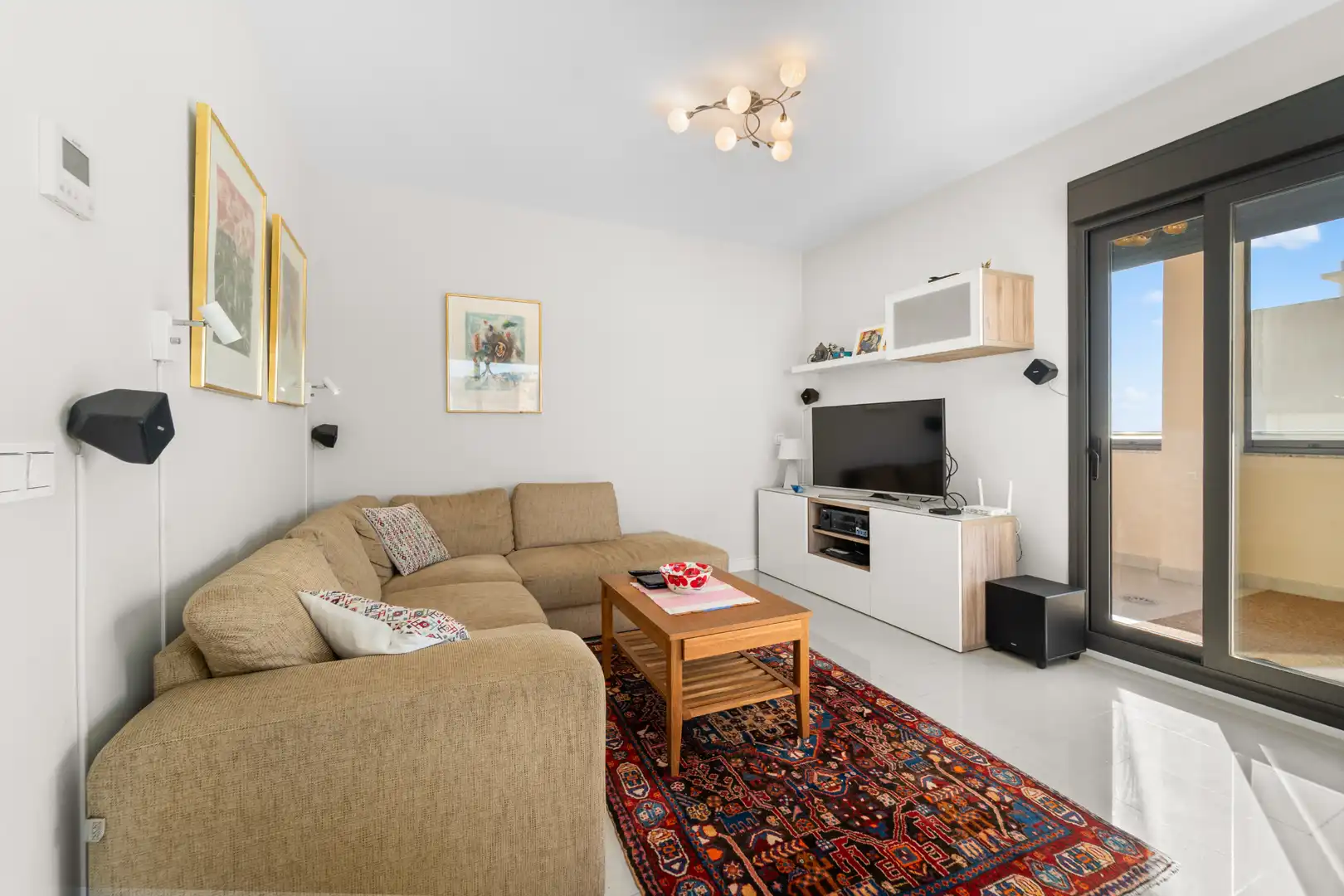Wohnzimmer von Dachboden zum Verkauf in Vélez-Málaga mit Klimaanlage, Terrasse und Möbliert