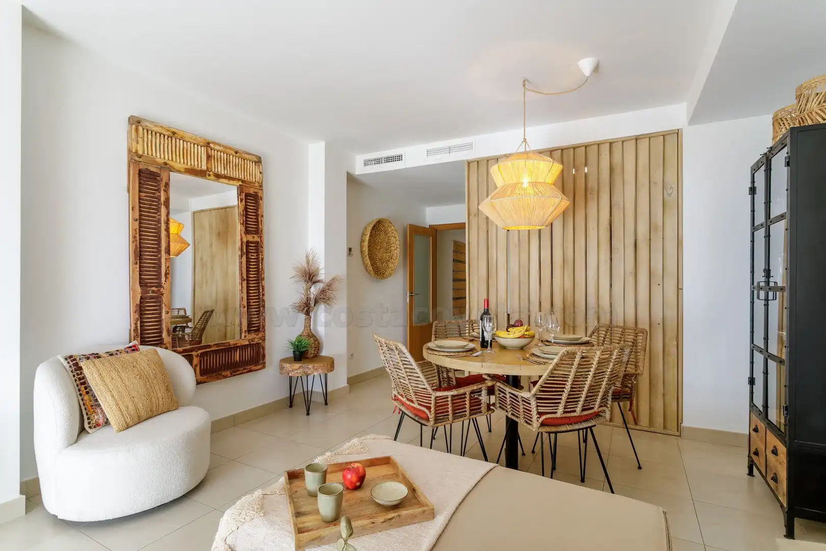 Dining room of Apartments for sale in El Campello  with Air Conditioner, Terrace and Furnished