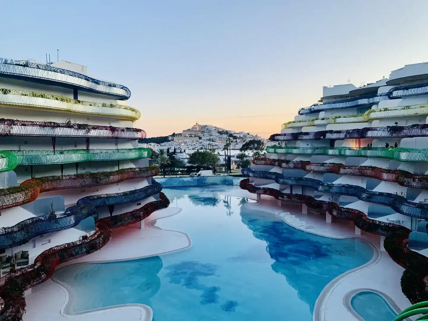 Schwimmbecken von Wohnungen zur Miete in Eivissa mit Klimaanlage, Schwimmbad und Balkon