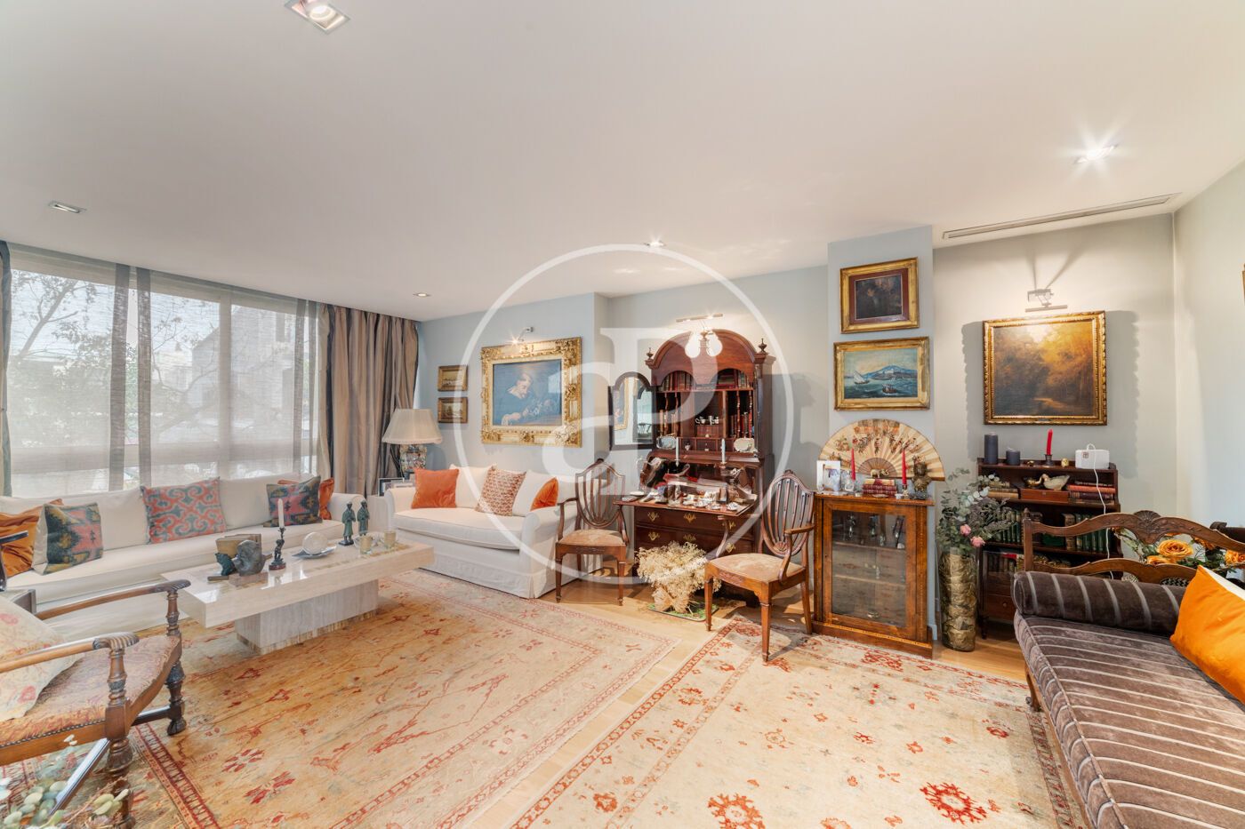 Living room of Duplex for sale in  Madrid Capital  with Air Conditioner, Heating and Private garden