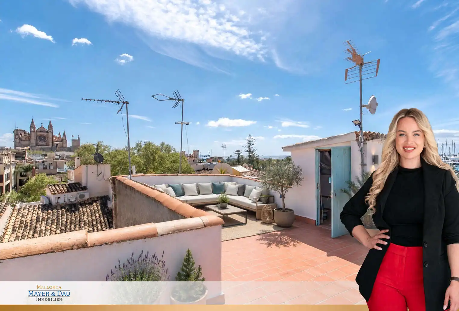 Terrassa de Pis en venda en  Palma de Mallorca amb Aire condicionat, Calefacció i Moblat
