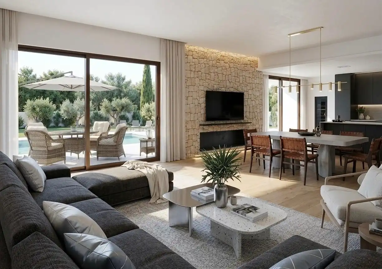 Sala de estar de Casa o chalet en venta en L'Eliana con Aire acondicionado, Calefacción y Jardín privado