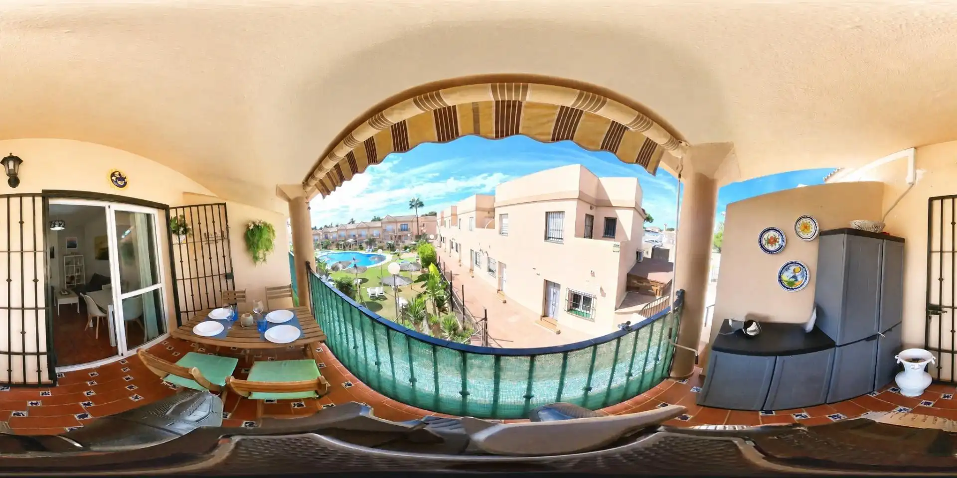 Terraza de Apartamento en venta en Chiclana de la Frontera con Aire acondicionado, Jardín privado y Terraza