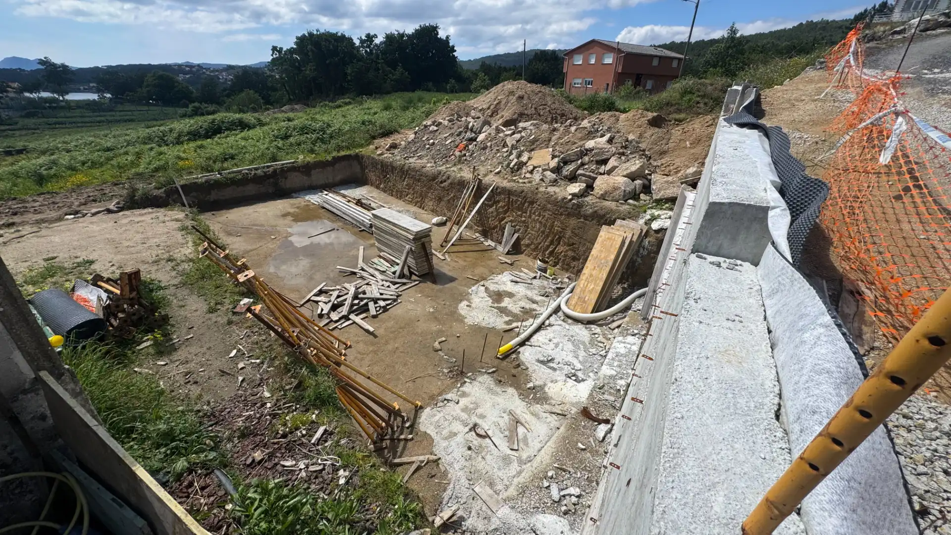 Swimming pool of Residential for sale in Muros