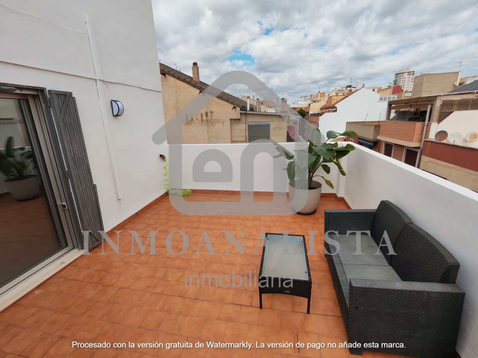 Terrace of Attic for sale in  Valencia Capital  with Air Conditioner, Terrace and Furnished