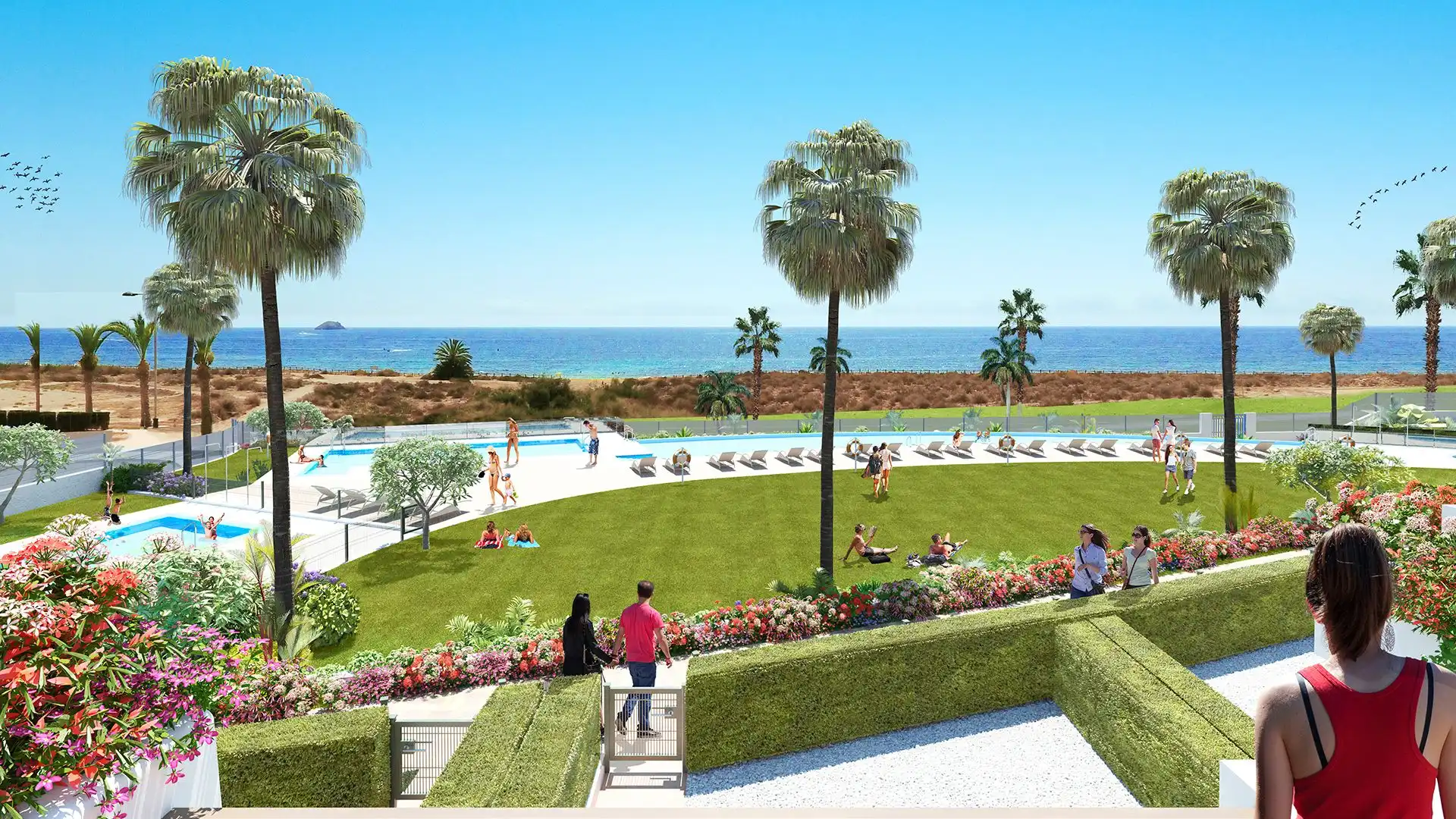 Piscina de Apartamento en venta en Pulpí con Aire acondicionado, Terraza y Piscina comunitaria