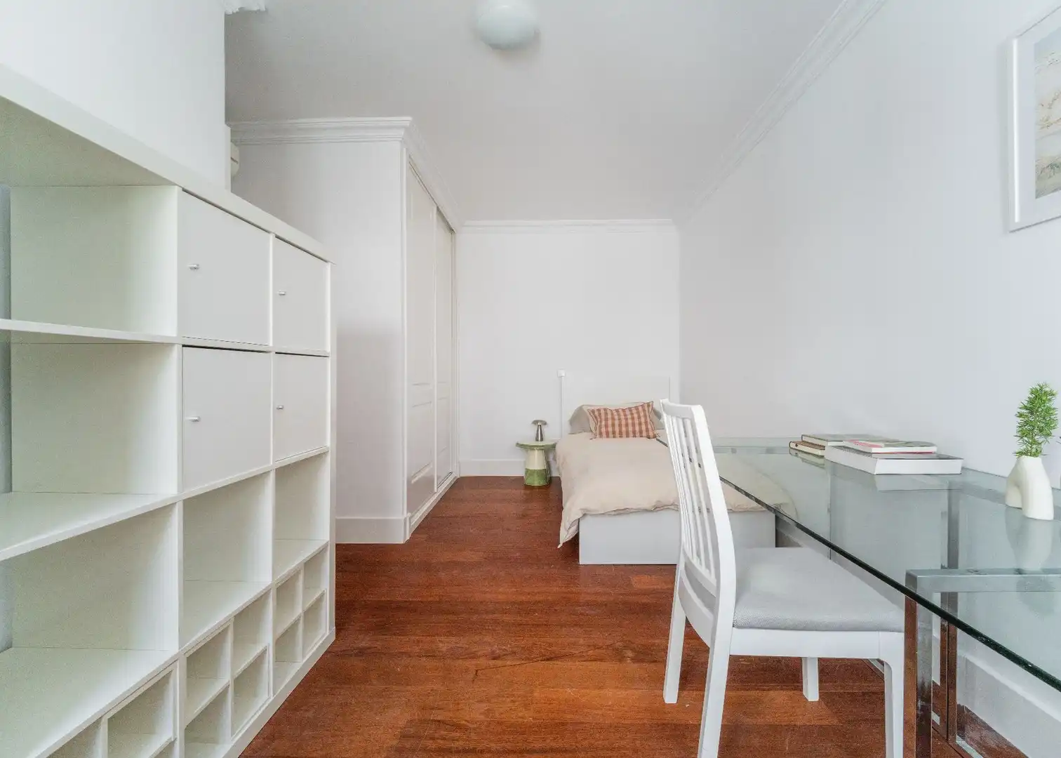 Schlafzimmer von Wohnung zur Miete in Madrid mit Klimaanlage und Heizung