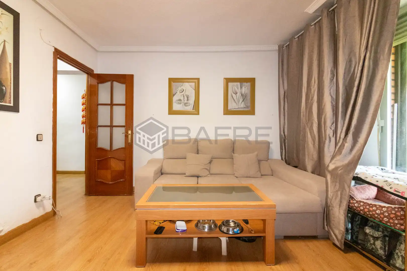 Living room of Flat for sale in Madrid  with Heating, Parquet flooring and Terrace