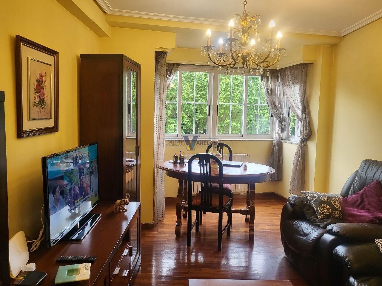Dining room of Flat for sale in Ourense Capital   with Heating, Parquet flooring and Storage room