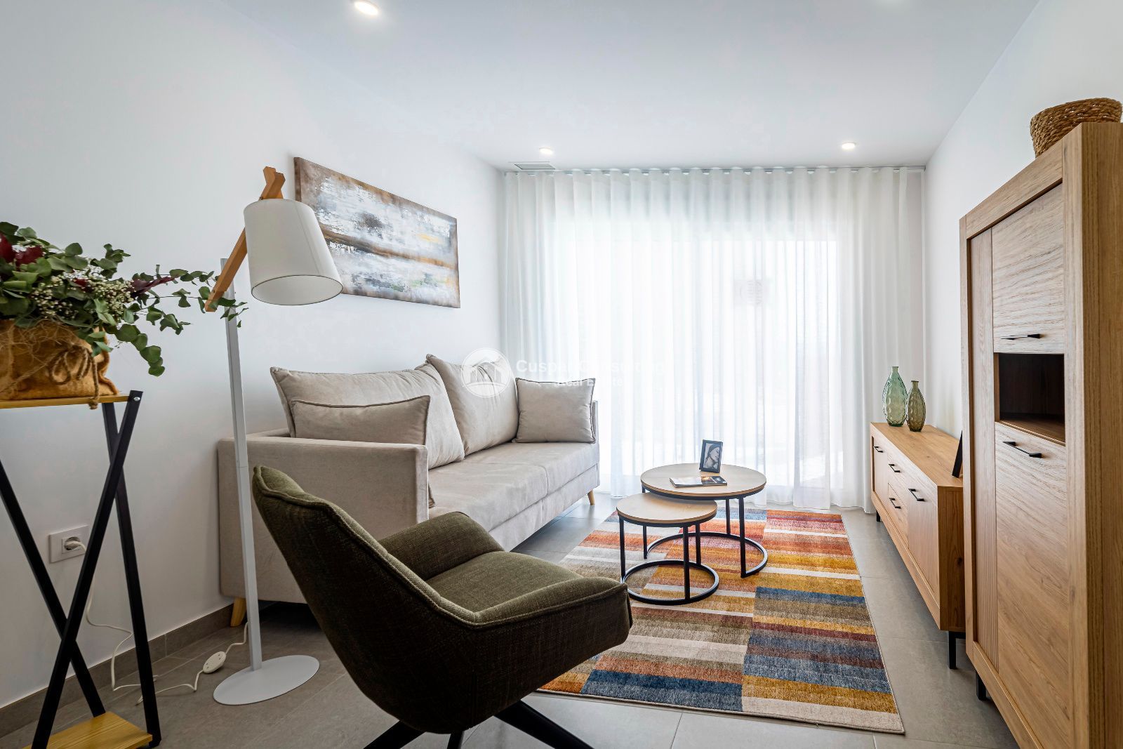 Sala d'estar de Apartament en venda en La Manga del Mar Menor amb Aire condicionat, Calefacció i Terrassa