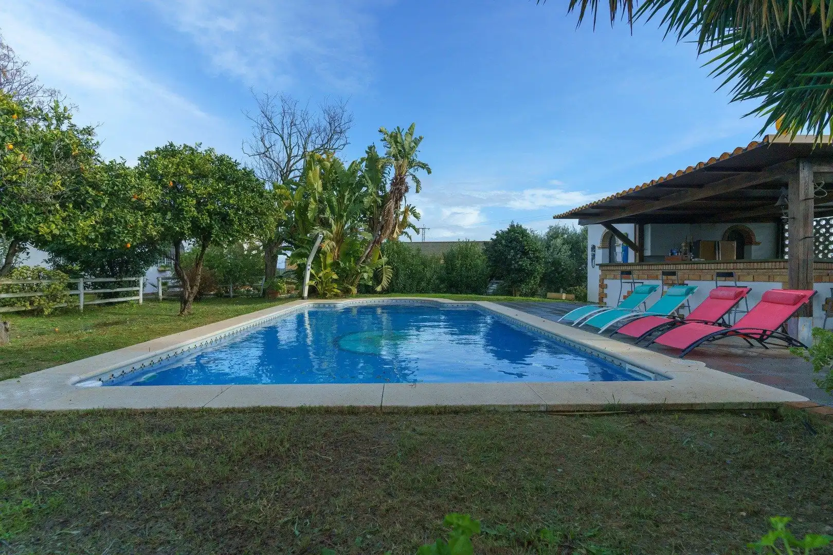 Jardí de Finca rústica en venda en Manzanilla amb Aire condicionat, Calefacció i Terrassa