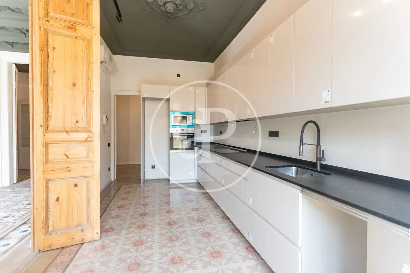 Cocina de Piso de alquiler en Barcelona con Aire acondicionado, Calefacción y Terraza