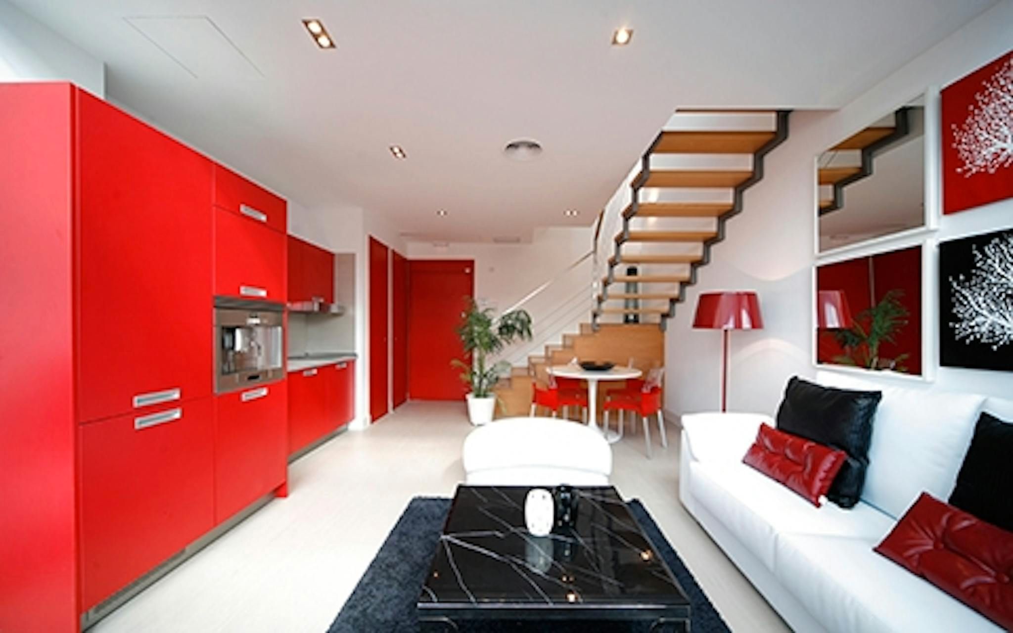 Sala d'estar de Pis de lloguer en  Madrid Capital amb Aire condicionat, Calefacció i Jardí privat