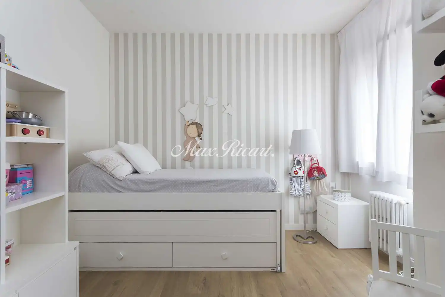 Schlafzimmer von Wohnung zur Miete in Barcelona mit Klimaanlage, Heizung und Terrasse