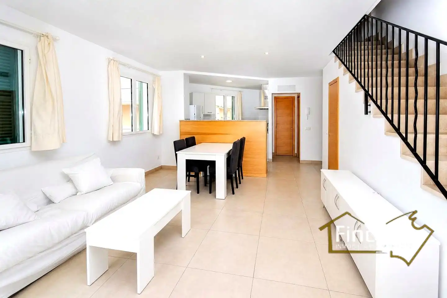 Wohnzimmer von Maisonette zur Miete in Manacor mit Terrasse und Möbliert