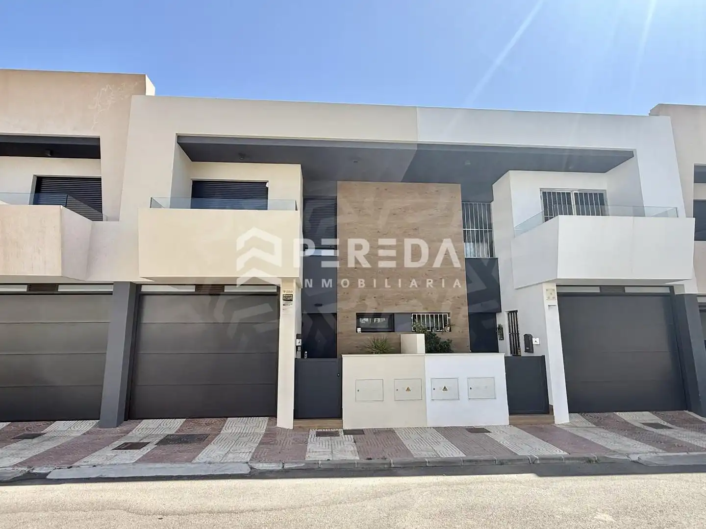 Exterior view of Houses for sale in Roquetas de Mar  with Air Conditioner, Private garden and Terrace