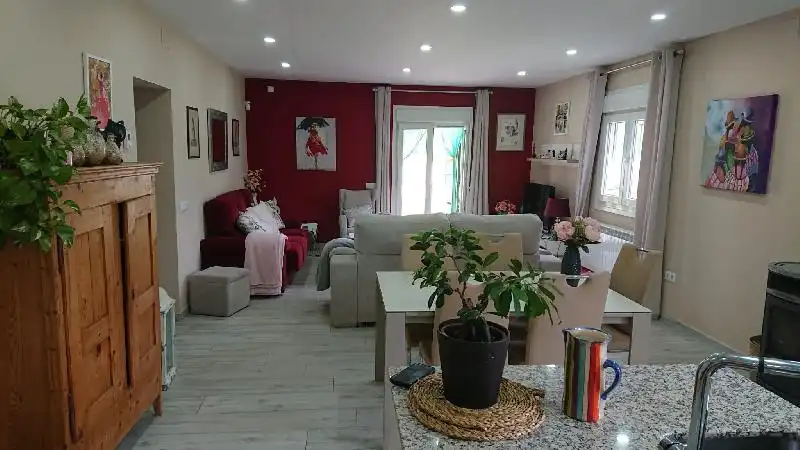 Living room of Houses for sale in Plasencia  with Heating, Terrace and Furnished