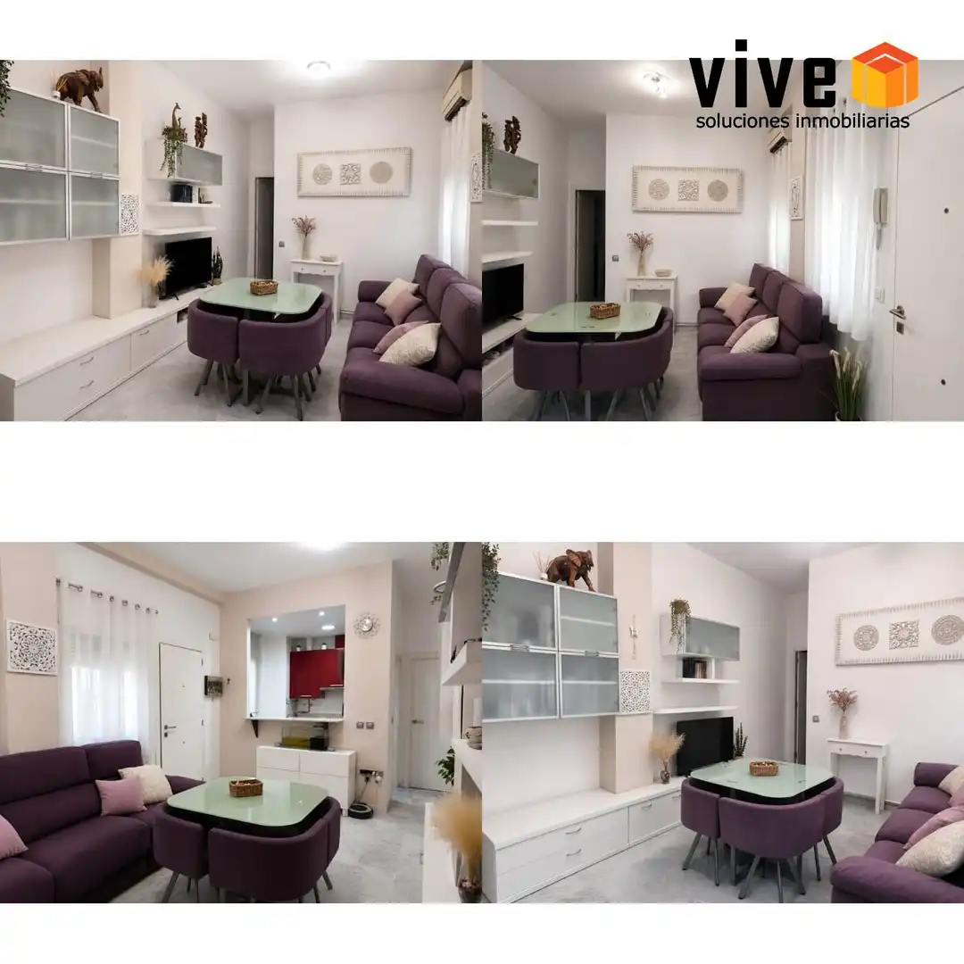 Living room of Flat for sale in Sevilla  with Heating, Storage room and Furnished