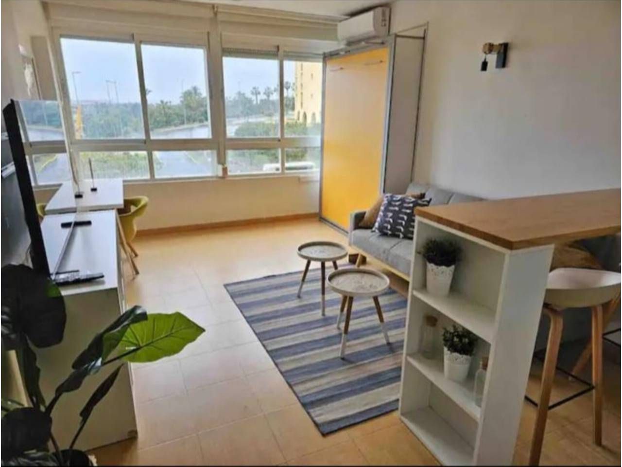 Sala d'estar de Estudi en venda en El Ejido amb Aire condicionat i Moblat