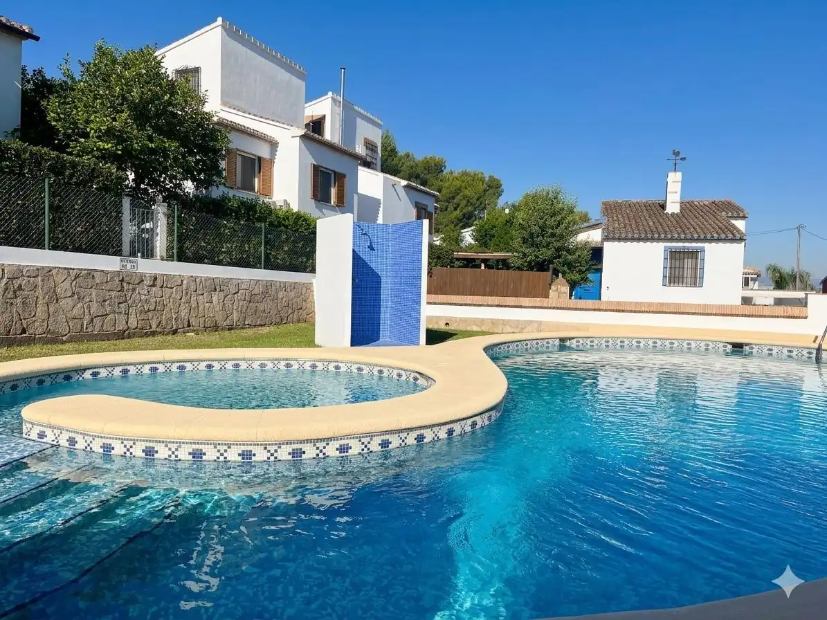 Swimming pool of Detached homes for sale in Dénia  with Air Conditioner, Heating and Private garden