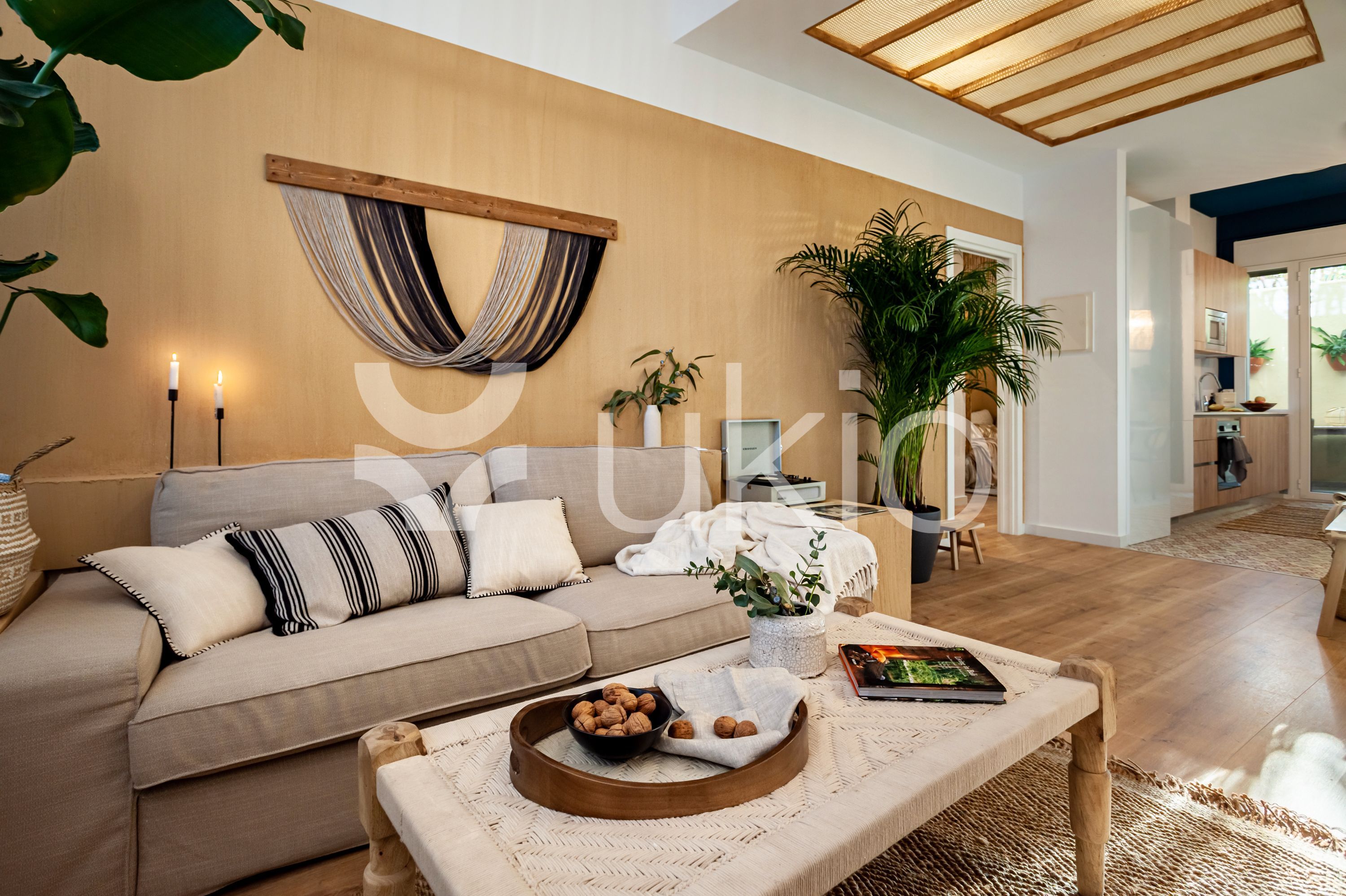 Living room of Apartment to rent in  Barcelona Capital  with Air Conditioner, Heating and Terrace