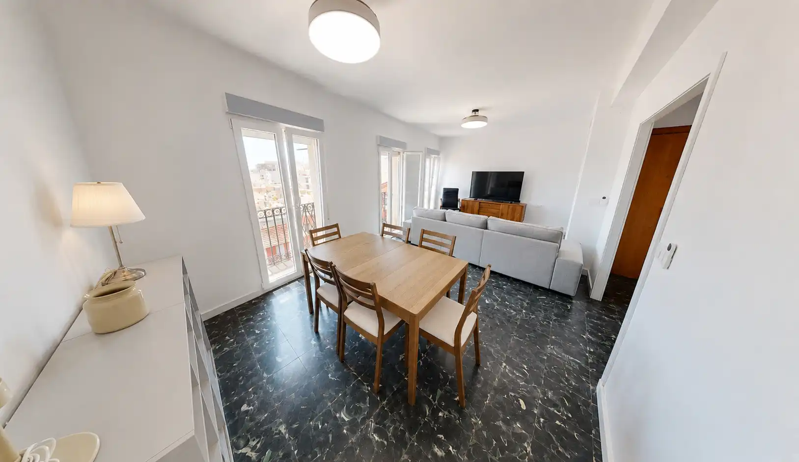 Dining room of Flat for rent in Alicante / Alacant  with Furnished, Washing machine and TV