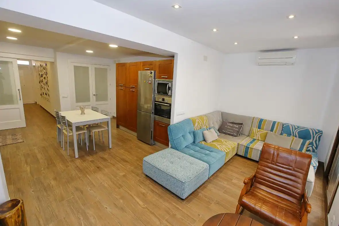Sala de estar de Casa adosada en venta en Alcanar con Calefacción, Jardín privado y Terraza