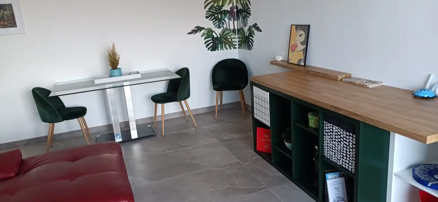 Wohnzimmer von Wohnung zur Miete in Alicante / Alacant mit Klimaanlage, Heizung und Terrasse