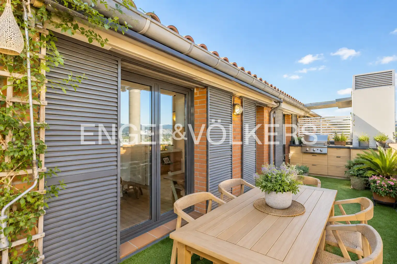 Terrace of Attic for sale in Sant Joan Despí  with Air Conditioner, Heating and Parquet flooring