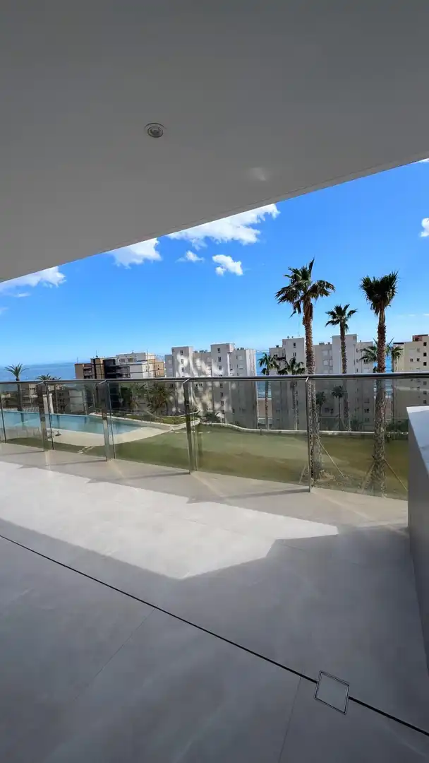 Terrace of Apartments for rent in Benidorm  with Air Conditioner, Heating and Private garden