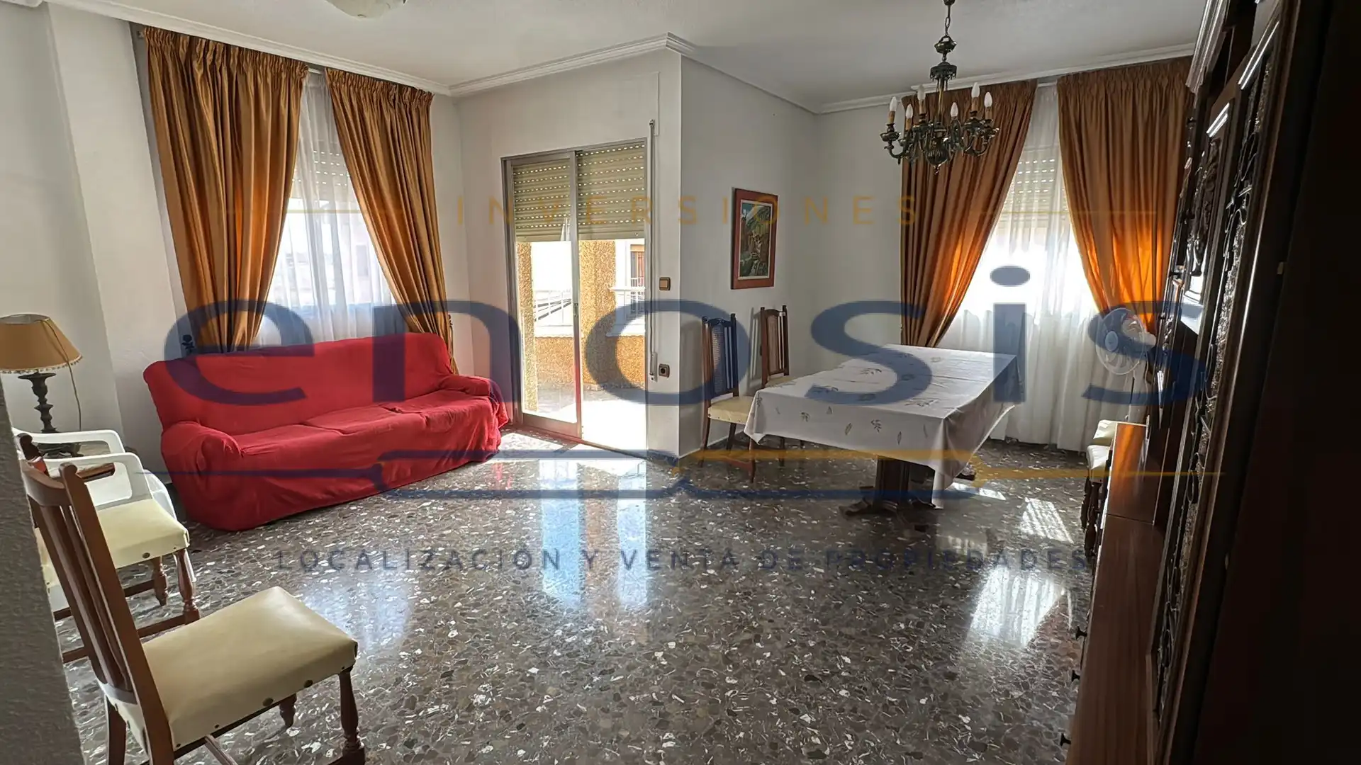 Sala de estar de Piso en venta en Torre-Pacheco con Amueblado y Balcón