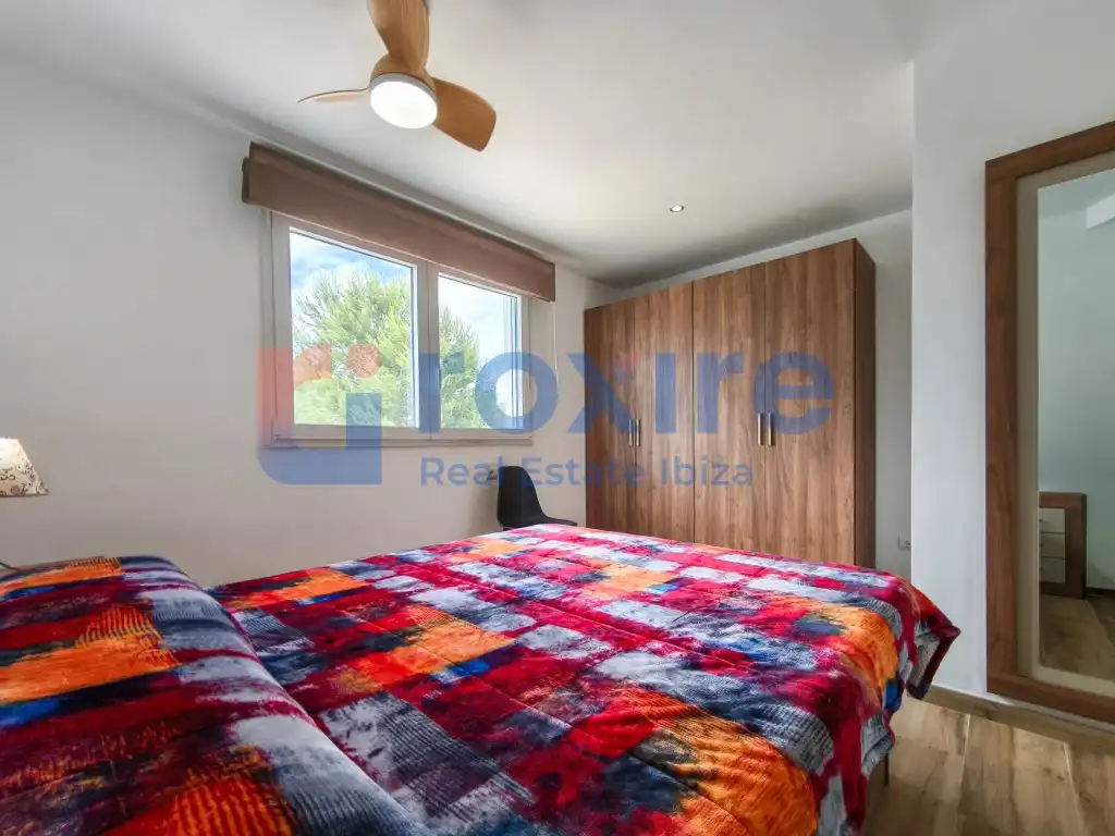 Schlafzimmer von Maisonette zur Miete in Sant Josep de sa Talaia mit Klimaanlage, Terrasse und Möbliert